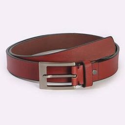 Men Leather Belt with Buckle Closure-image-8