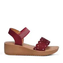 Women Embellished Open-Toe Heeled Sandals-image-32
