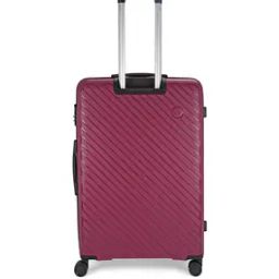 Striped Trolley Bag with Number Lock-2