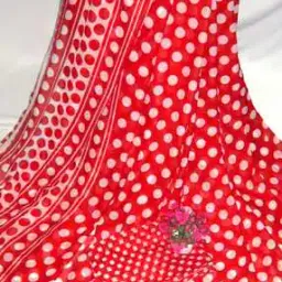 Women Polka-Dot Print Woven Saree-picture-22