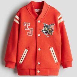 Boys Button Closure Cartoon Jacket-50