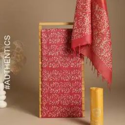 Hand Batik Dyed Khadi Cotton 3-Piece Dress Material-image-51
