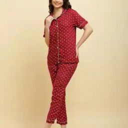 Polka-Dot T-Shirt & Pyjamas Set-image-76