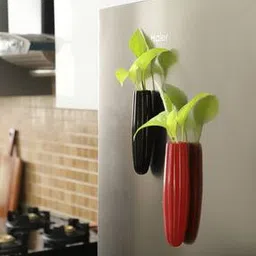 Set of 2 Spiral Ceramic Magnetic Planters-image-26