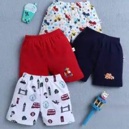 Pack of 4 Shorts with Elasticated Waistband -image-15