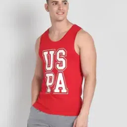 Men Brand Print Cotton Vest-24