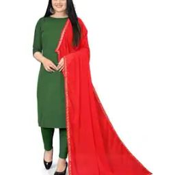 Women Dupatta with Lace Boarder-picture-52