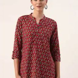 Women Printed Straight Kurta-image-2