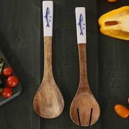 Scythe Mango Wooden Serving Spoons With Enamel-image-18