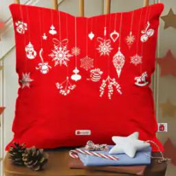 Printed Square Cushion-98