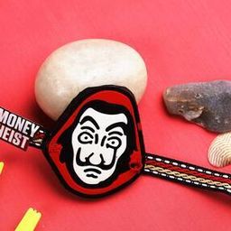 Men Tie-Up Money Heist Faced Kids Rakhi-image-16