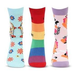 Women Pack of 3 Mid-Calf Length Socks-image-6