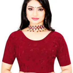 Floral Embroidered Slip-On Blouse-picture-34