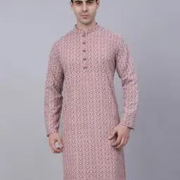 Embroidered Cotton Long Kurta-image-12