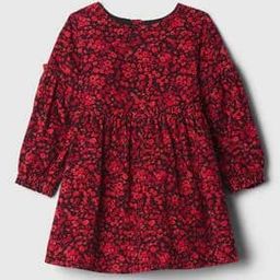 Girls Floral Print Fit & Flare Dress-image-89