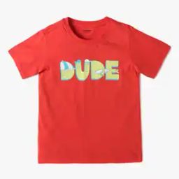 Boys Typographic Print Regular Fit Crew-Neck T-Shirt-image-10