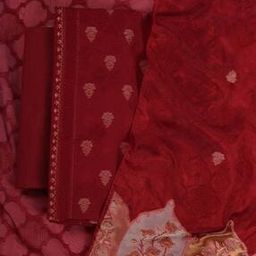 Women Embroidered 3-Piece Unstitched Dress Material-image-2