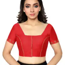 Square-Neck Front Open Blouse-image-24