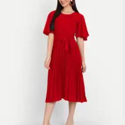 Women Fit and Flare Dress-image-10