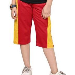 pixie n prince Girls High Rise Relaxed Fit Capris -picture-27
