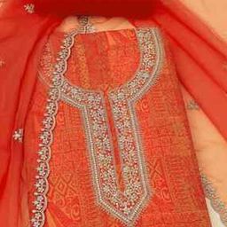 Women Printed 3-Piece Unstitched Dress Material-image-24