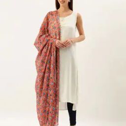 Floral Print Cotton Dupatta-17