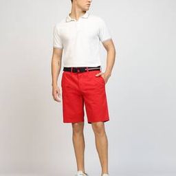 Men Regular Fit Flat-Front Shorts-image-23