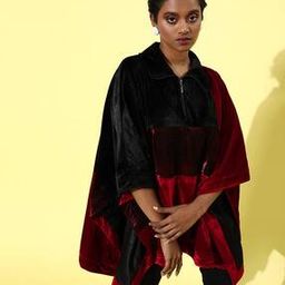 Colourblock Shrug with Spread Collar-43