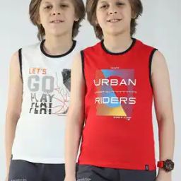 Boys Pack of 2 Printed Fitted T-Shirts-picture-15