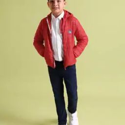 Boys Quilted Zip-Front Hooded Jacket-image-92
