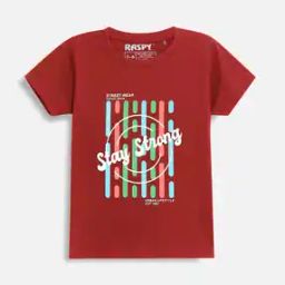 Boys Regular Fit Graphic Print T-Shirt-image-55