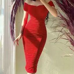 Women Ruched Bodycon Dress-image-17