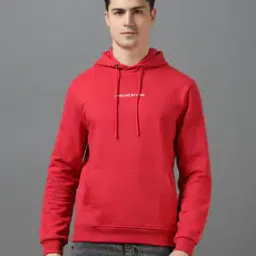Typographic Print Hooded Sweatshirt-image-57
