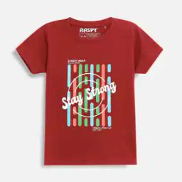 Boys Typographic Print Regular Fit T-Shirt-image-82
