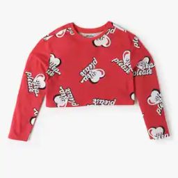 Girls Typographic Print Relaxed Fit Crew-Neck T-Shirt-image-62