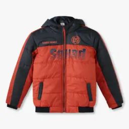 Boys Typographic Print Puffer Jacket-picture-15