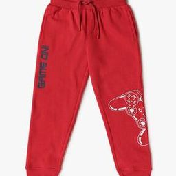 Boys Placement Graphic Print Joggers-17