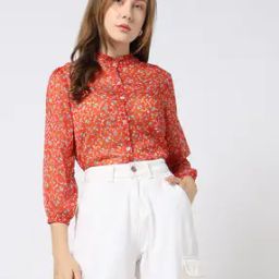 Women Floral Print Regular Fit Shirt-picture-42
