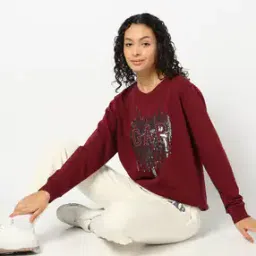 Sequin Embellished Logo Round-Neck Sweatshirt-picture-34