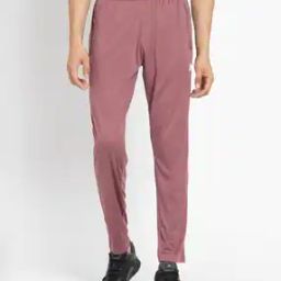 Men Plain Pant Brand Print Straight Track Pants-image-30