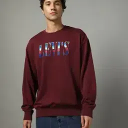 Men Brand Print Regular Fit Sweatshirt-image-23
