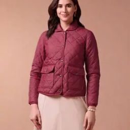 Women Quilted Regular Fit Jacket-image-79