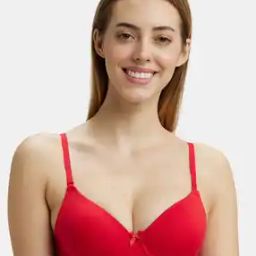 1245 UnderWired Padded Cotton Elastane Medium Coverage Multiway Styling T-Shirt Bra-image-35