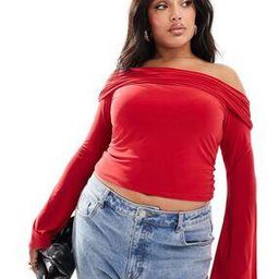 Women Curve Slinky One-Shoulder Top-image-50