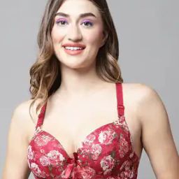 Women Floral T-shirt Bra-picture-29