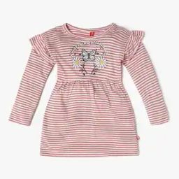 Girls Graphic Print A-Line Dress-image-41