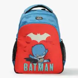 Boys Batman Print Backpack with Adjustable Straps-picture-10