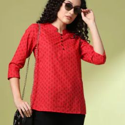 Women Geometric Print Relaxed Fit Top-picture-29