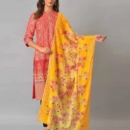 Floral Print Dupatta-11