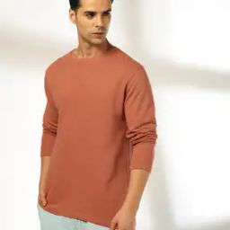 Men Regular Fit Crew-Neck Cotton T-Shirt-image-1